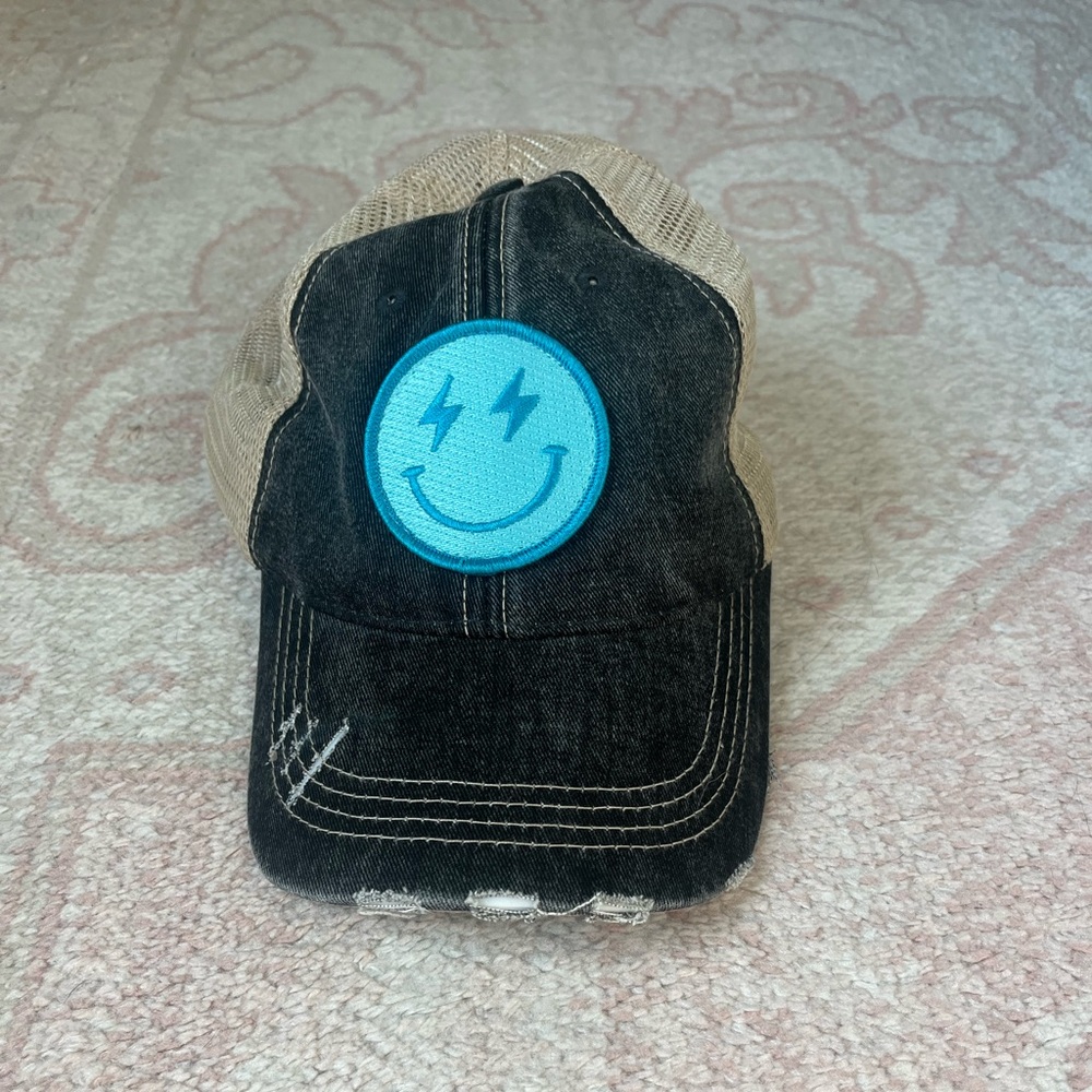 KatyDid Blue Lighting Bolt Hat!